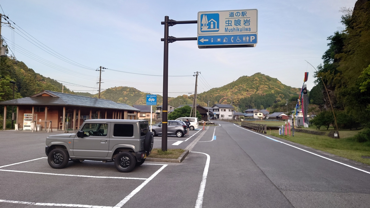 高池の虫食岩1